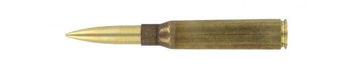 .338 Raw Brass Cartridge Space Pen