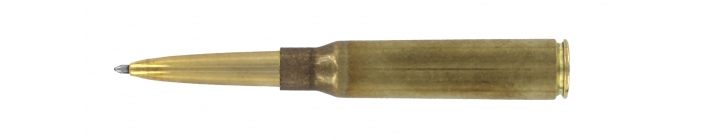 .338 Raw Brass Cartridge Space Pen