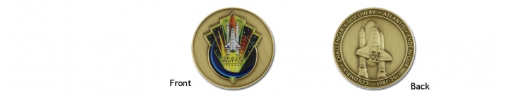 Commemorative Special Edition Shuttle Space Pen &amp; Coin