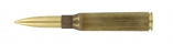 .338 Raw Brass Cartridge Space Pen